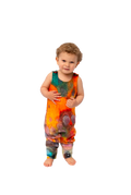 Homemade Watercolor Romper Artistic Baby Outfit | Grippies