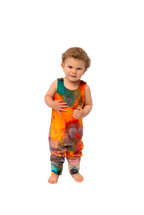 Homemade Watercolor Romper Artistic Baby Outfit | Grippies
