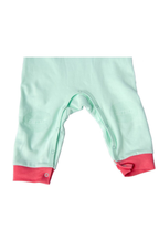Happy Monster Romper Baby Mint Anti-Slip Babywear | Grippies