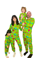 Grippy Gang Adult Pajama Set Organic Cotton Loungewear | Grippies