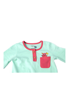 Happy Monster Romper Baby Mint Anti-Slip Babywear | Grippies