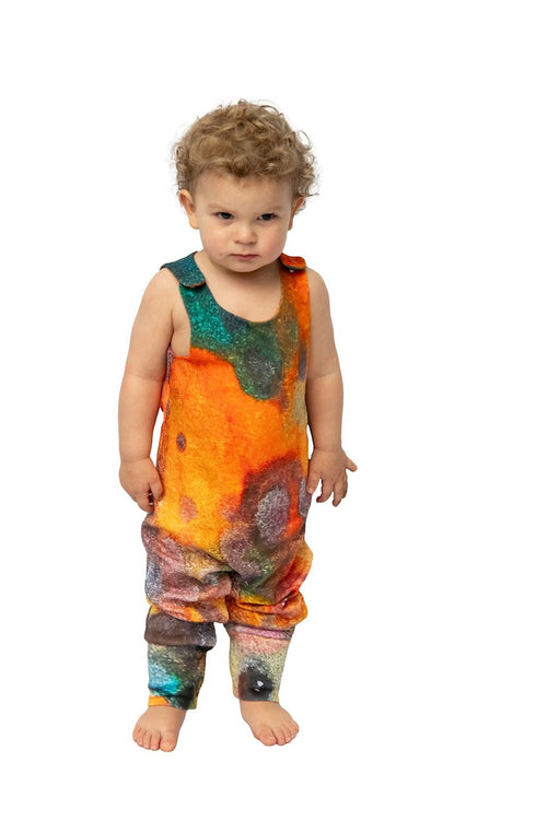 Homemade Watercolor Romper Artistic Baby Outfit | Grippies