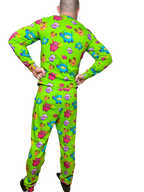 Grippy Gang Adult Pajama Set Organic Cotton Loungewear | Grippies