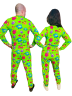 Grippy Gang Adult Pajama Set Organic Cotton Loungewear | Grippies