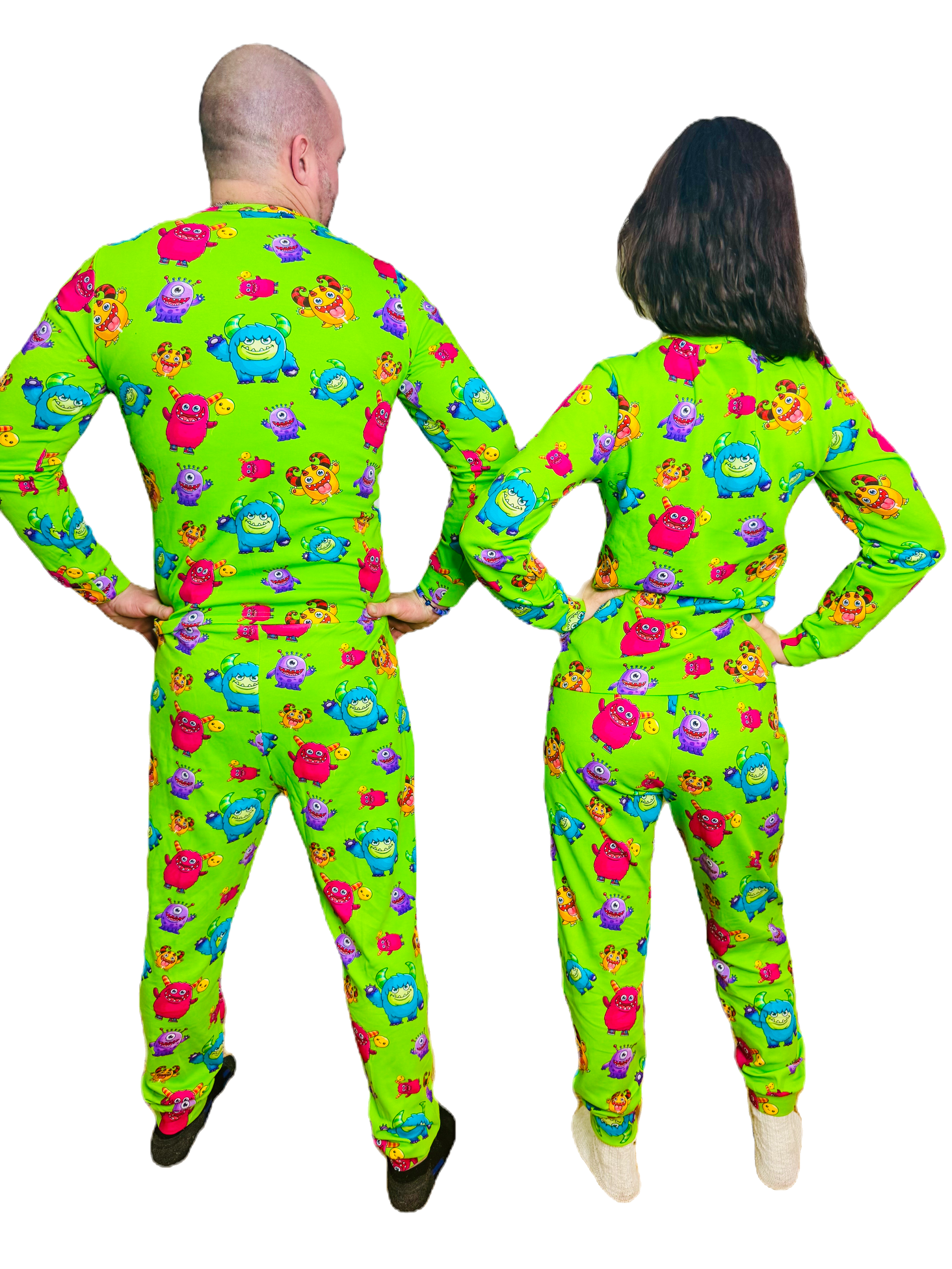 Grippy Gang Adult Pajama Set Organic Cotton Loungewear | Grippies
