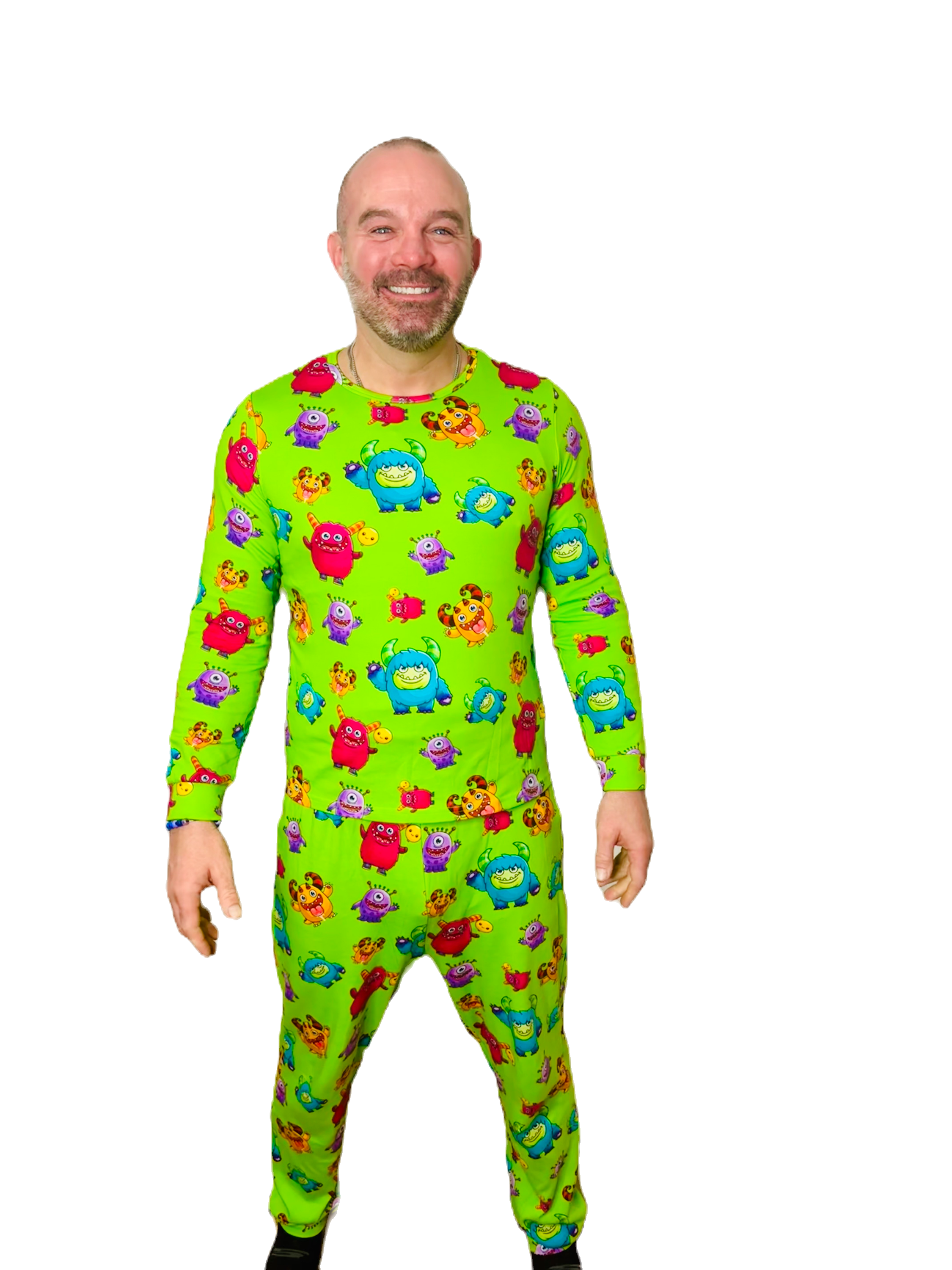 Grippy Gang Adult Pajama Set Organic Cotton Loungewear | Grippies
